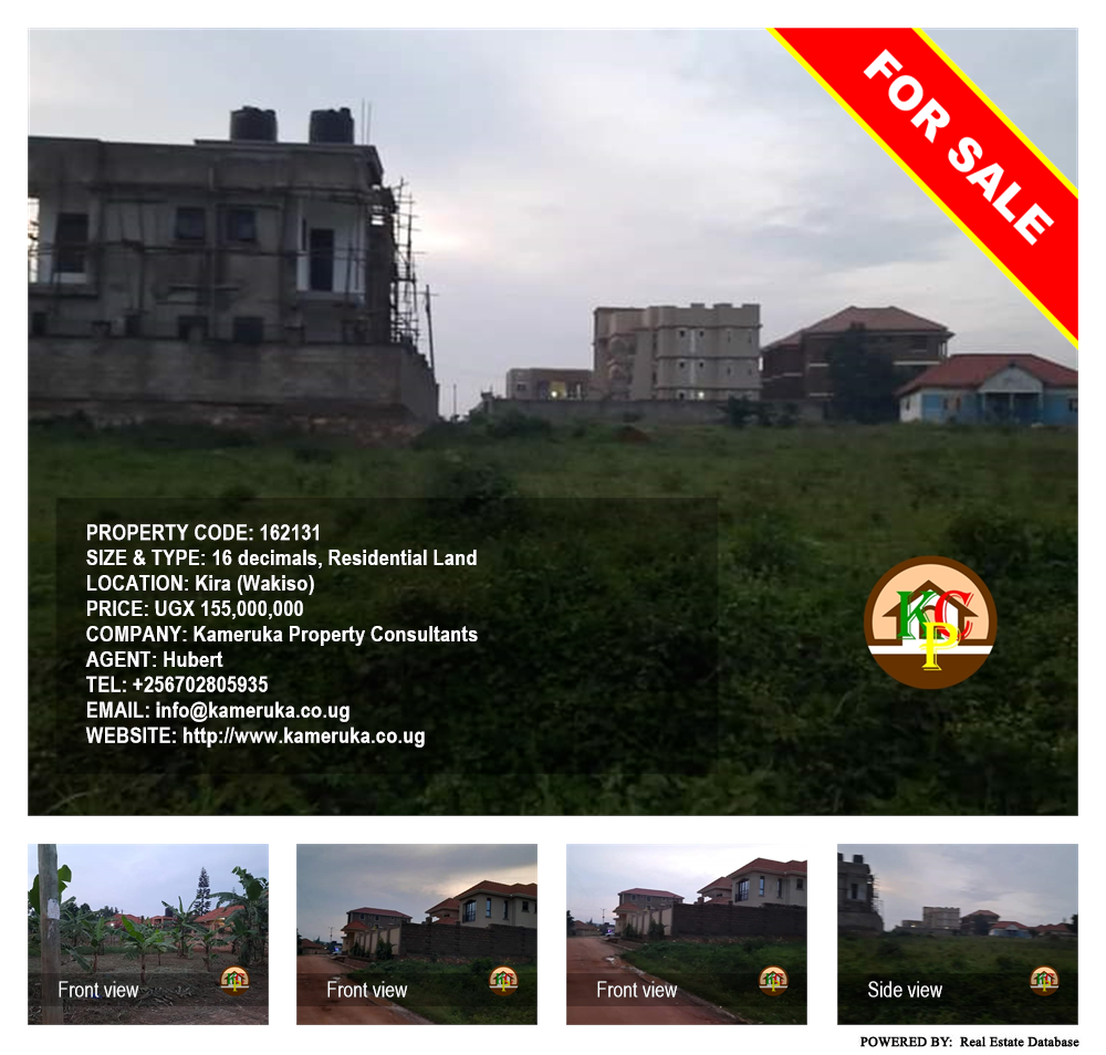 Residential Land  for sale in Kira Wakiso Uganda, code: 162131