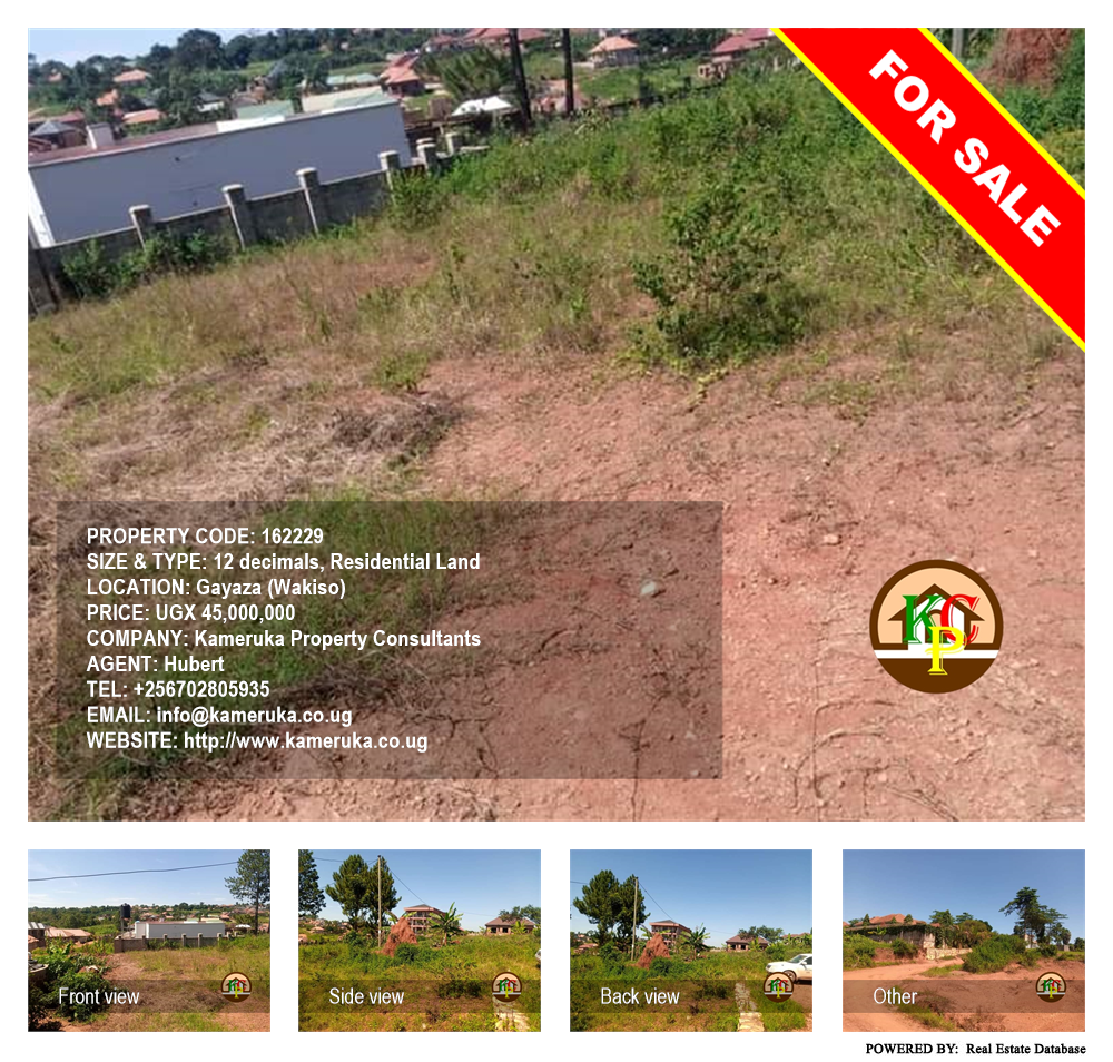 Residential Land  for sale in Gayaza Wakiso Uganda, code: 162229