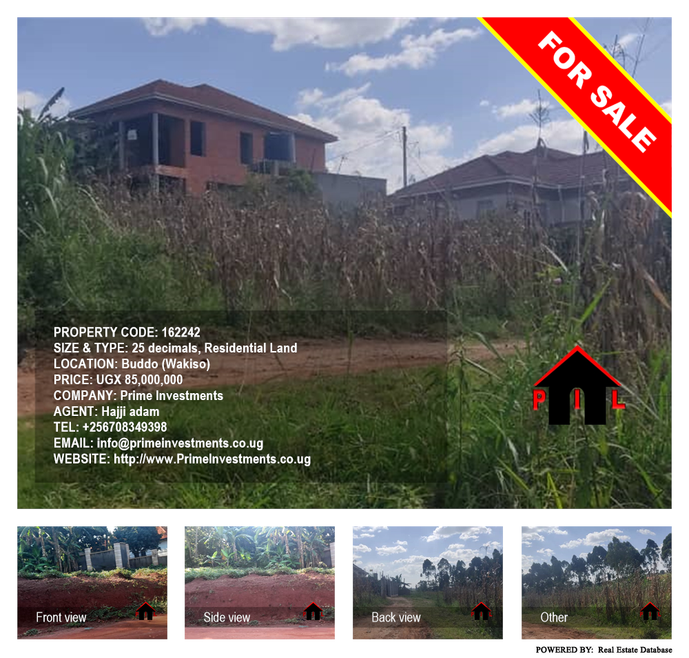 Residential Land  for sale in Buddo Wakiso Uganda, code: 162242