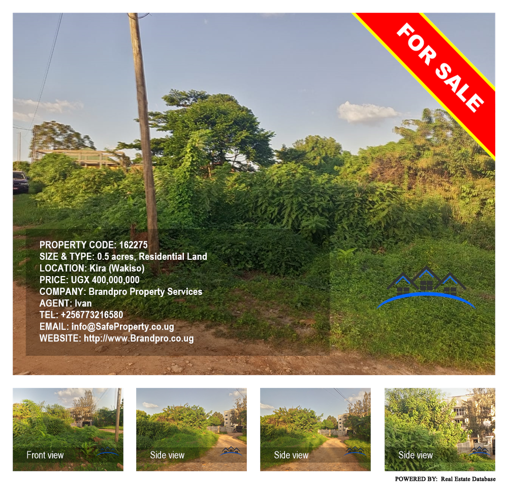 Residential Land  for sale in Kira Wakiso Uganda, code: 162275