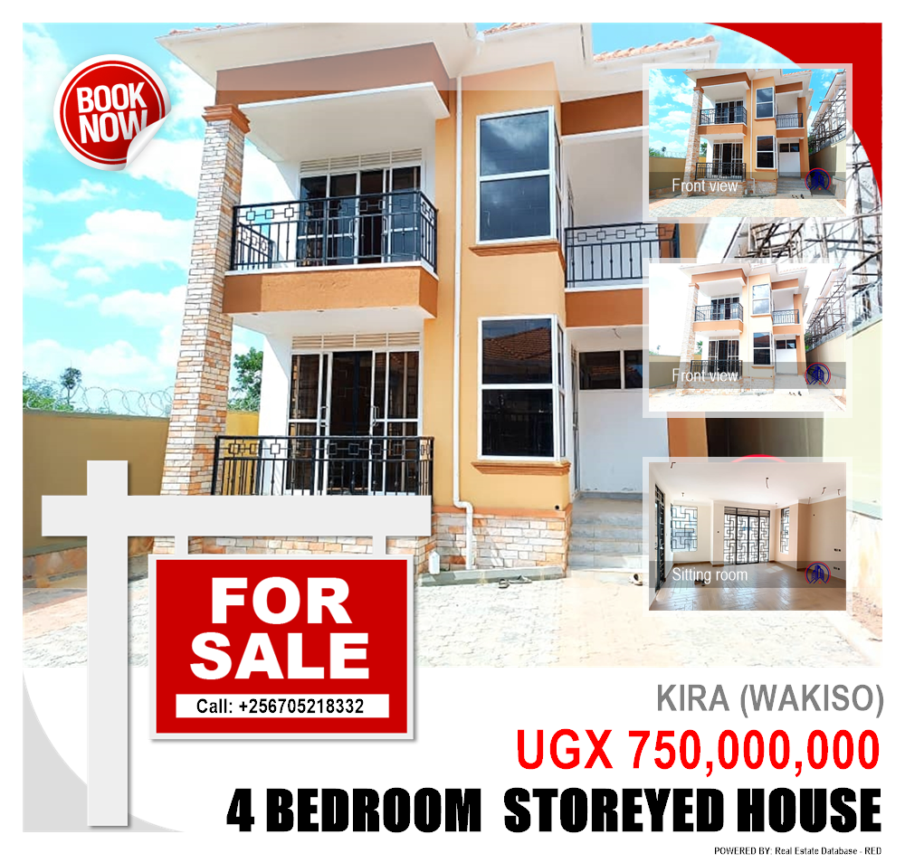 4 bedroom Storeyed house  for sale in Kira Wakiso Uganda, code: 162296