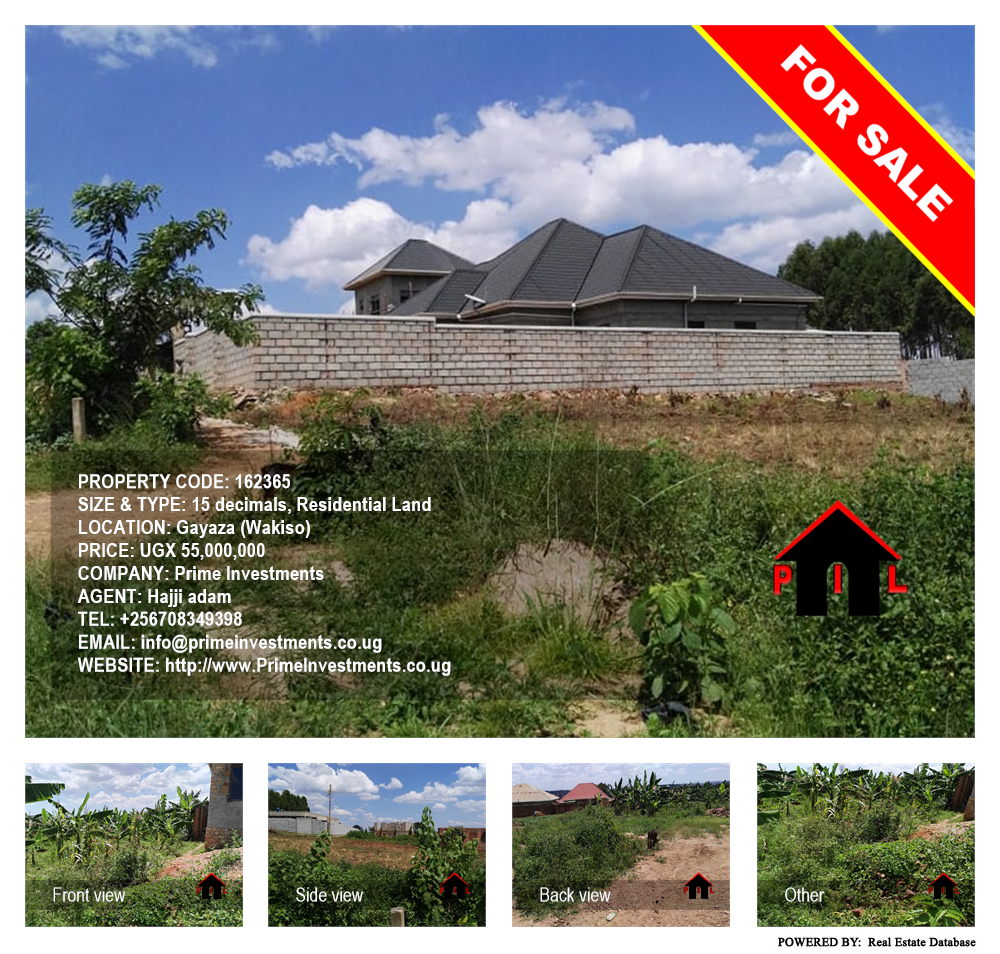 Residential Land  for sale in Gayaza Wakiso Uganda, code: 162365