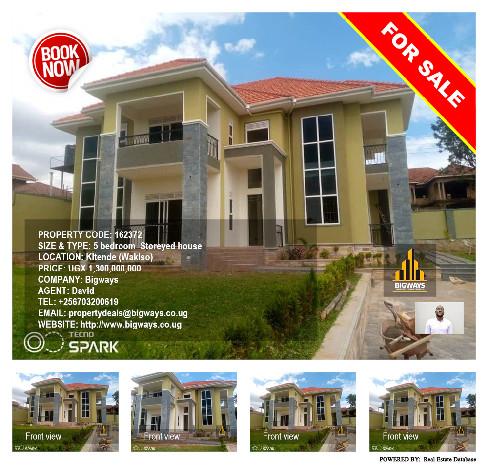 5 bedroom Storeyed house  for sale in Kitende Wakiso Uganda, code: 162372