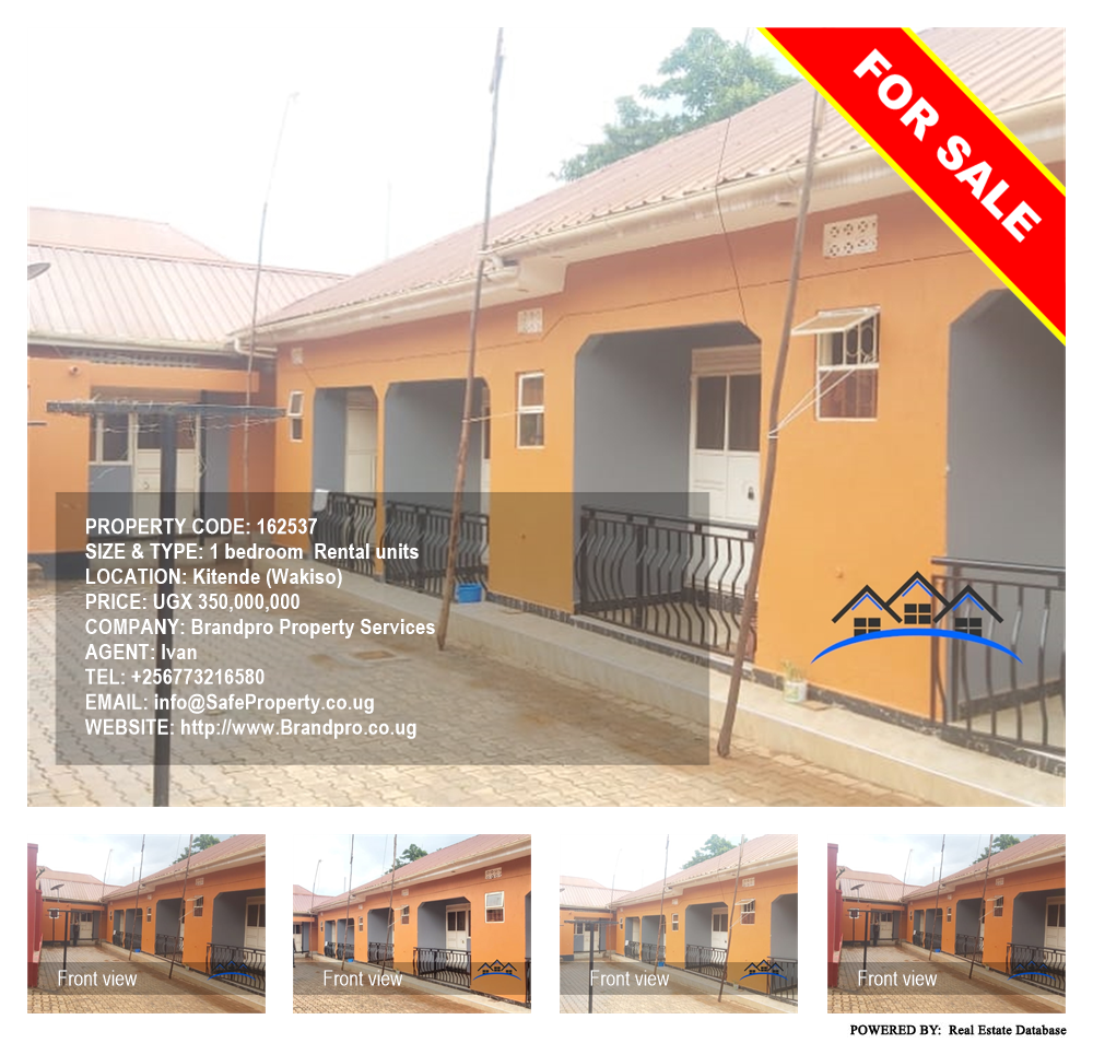 1 bedroom Rental units  for sale in Kitende Wakiso Uganda, code: 162537