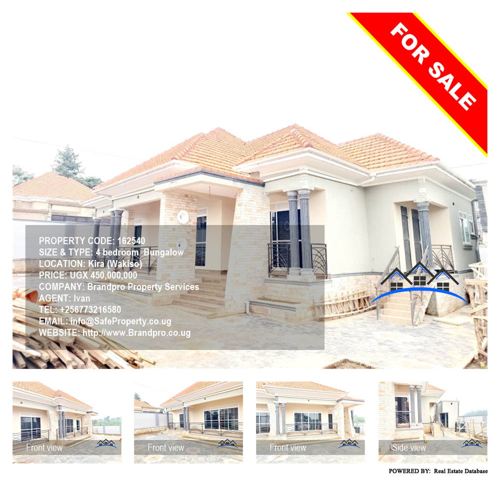 4 bedroom Bungalow  for sale in Kira Wakiso Uganda, code: 162540