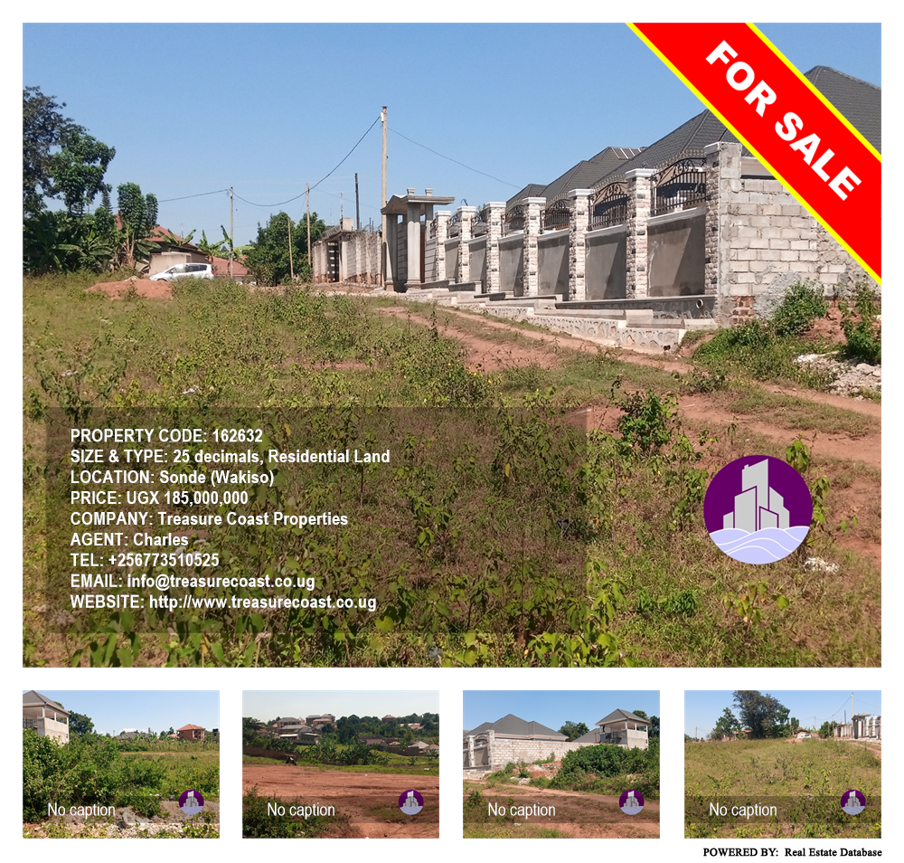 Residential Land  for sale in Sonde Wakiso Uganda, code: 162632