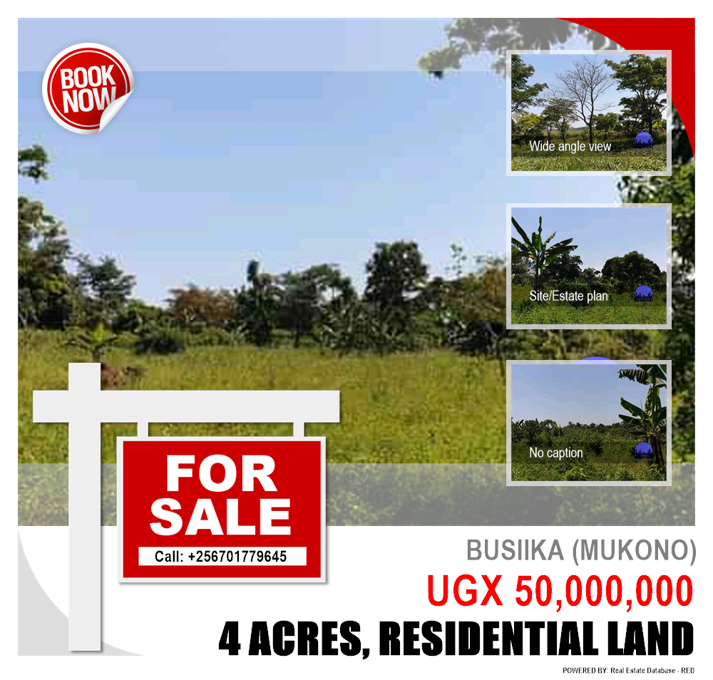 Residential Land  for sale in Busiika Mukono Uganda, code: 162676