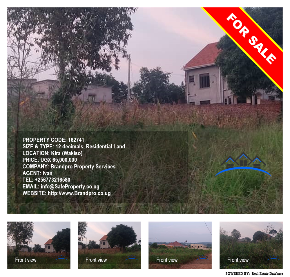 Residential Land  for sale in Kira Wakiso Uganda, code: 162741