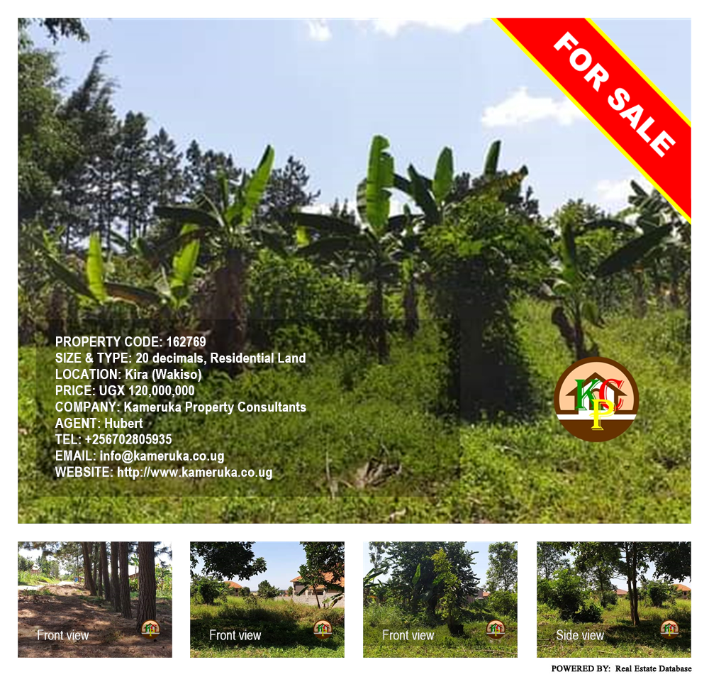 Residential Land  for sale in Kira Wakiso Uganda, code: 162769