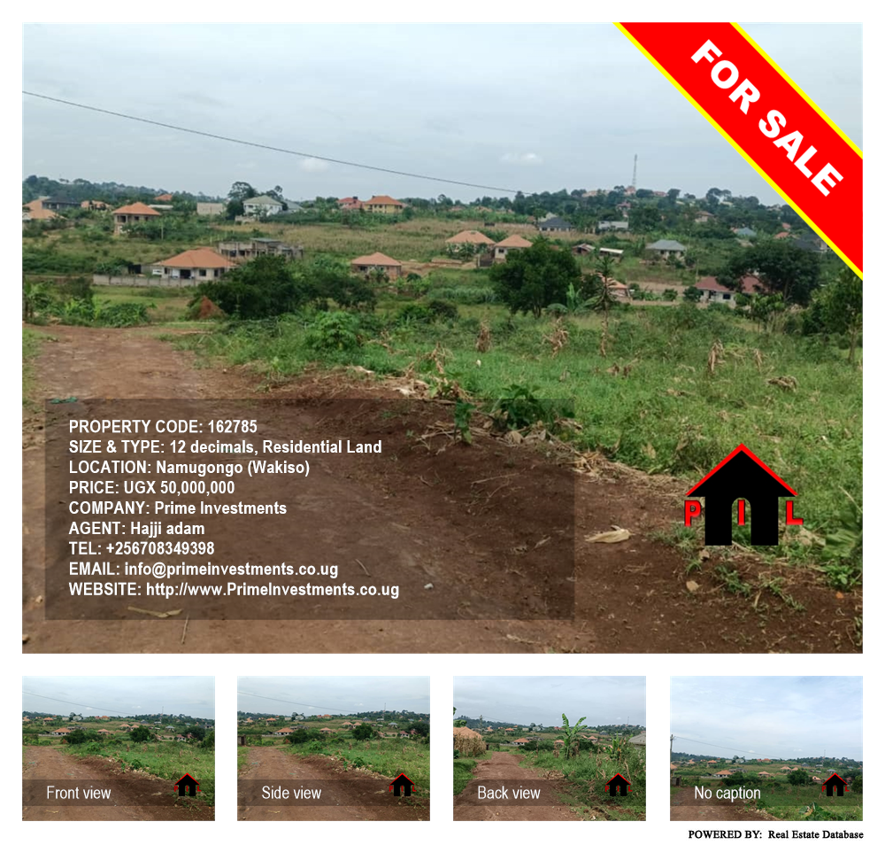 Residential Land  for sale in Namugongo Wakiso Uganda, code: 162785