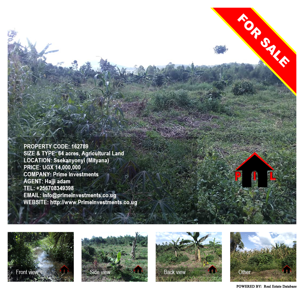 Agricultural Land  for sale in Ssekanyonyi Mityana Uganda, code: 162789
