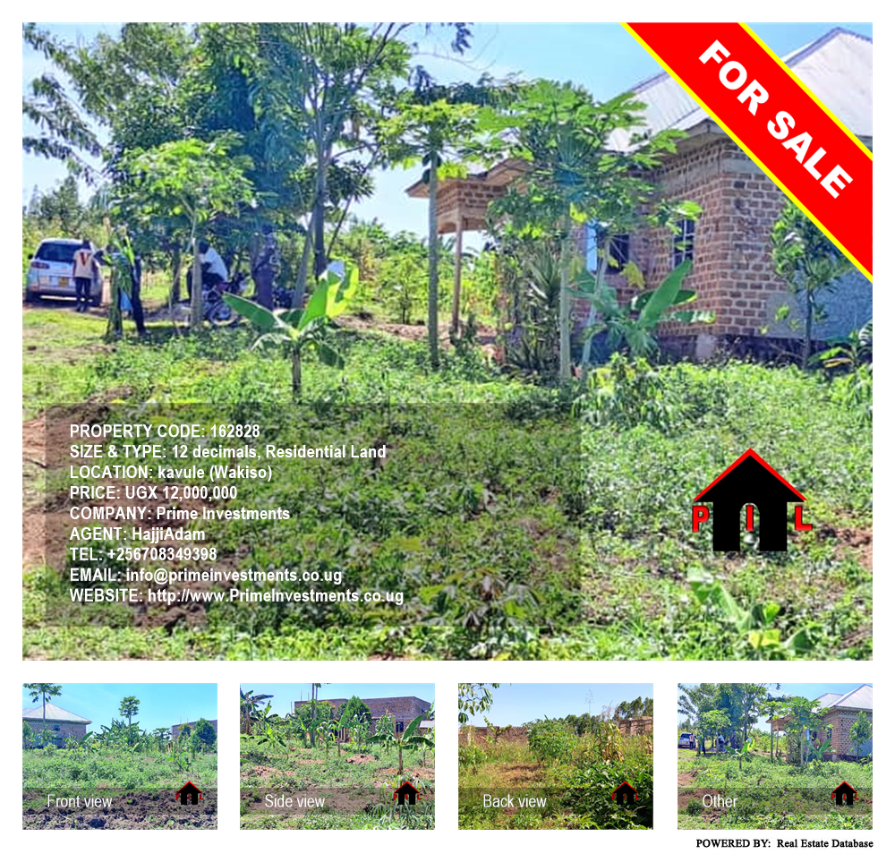 Residential Land  for sale in Kavule Wakiso Uganda, code: 162828