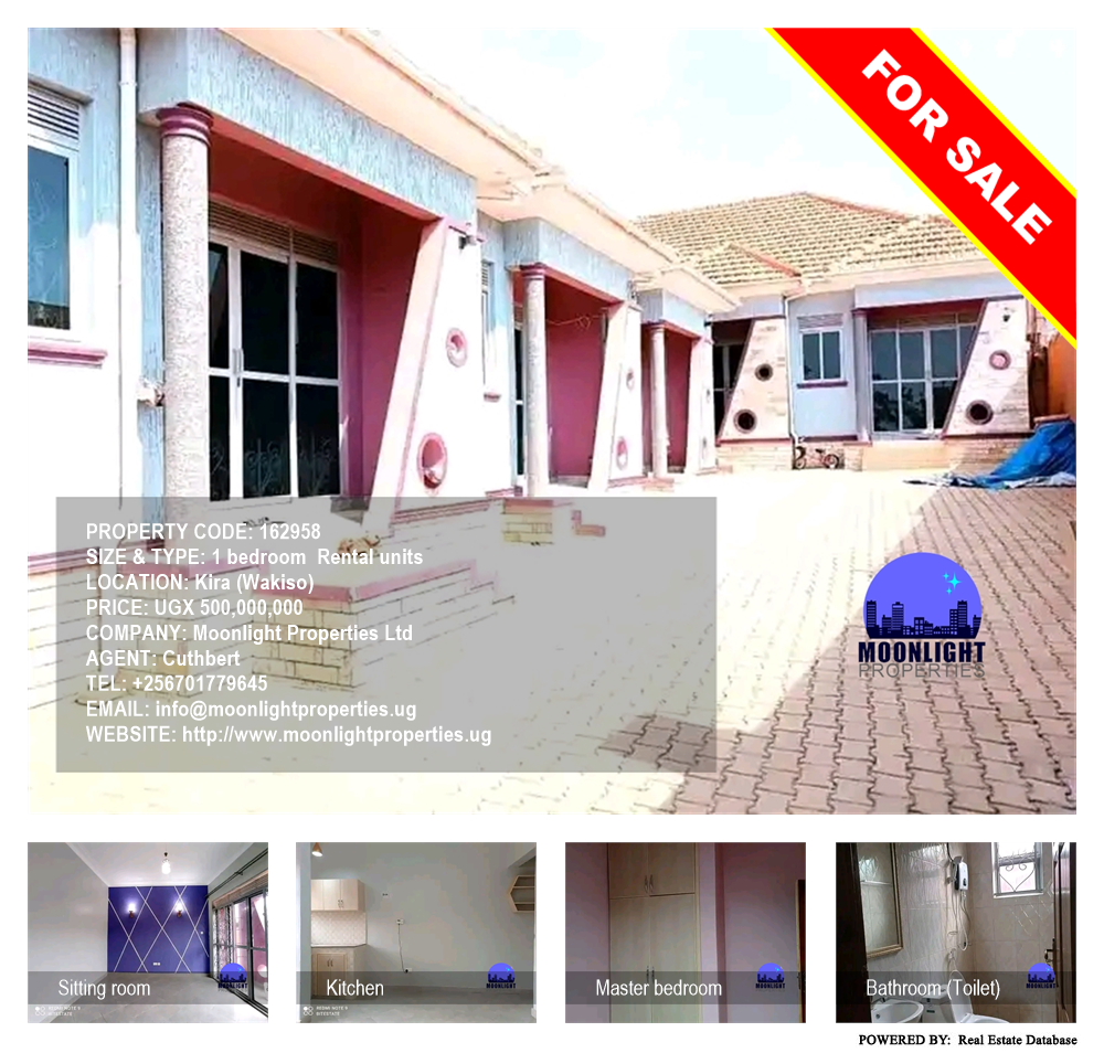 1 bedroom Rental units  for sale in Kira Wakiso Uganda, code: 162958