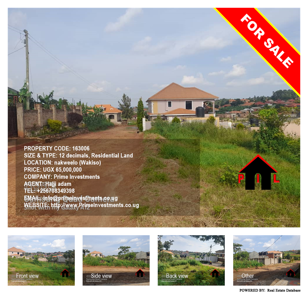 Residential Land  for sale in Nakweelo Wakiso Uganda, code: 163006