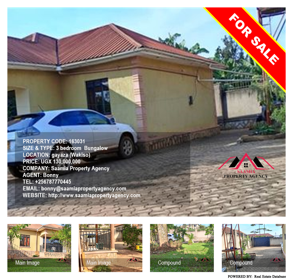 3 bedroom Bungalow  for sale in Gayaza Wakiso Uganda, code: 163031