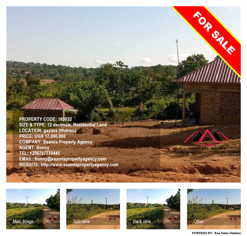 Residential Land  for sale in Gayaza Wakiso Uganda, code: 163032