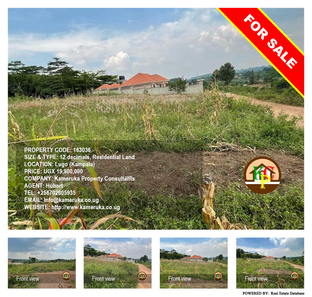 Residential Land  for sale in Lugo Kampala Uganda, code: 163036