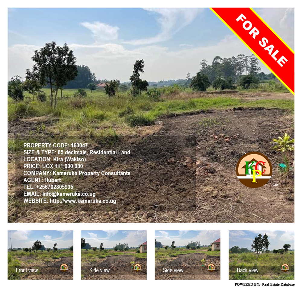 Residential Land  for sale in Kira Wakiso Uganda, code: 163047