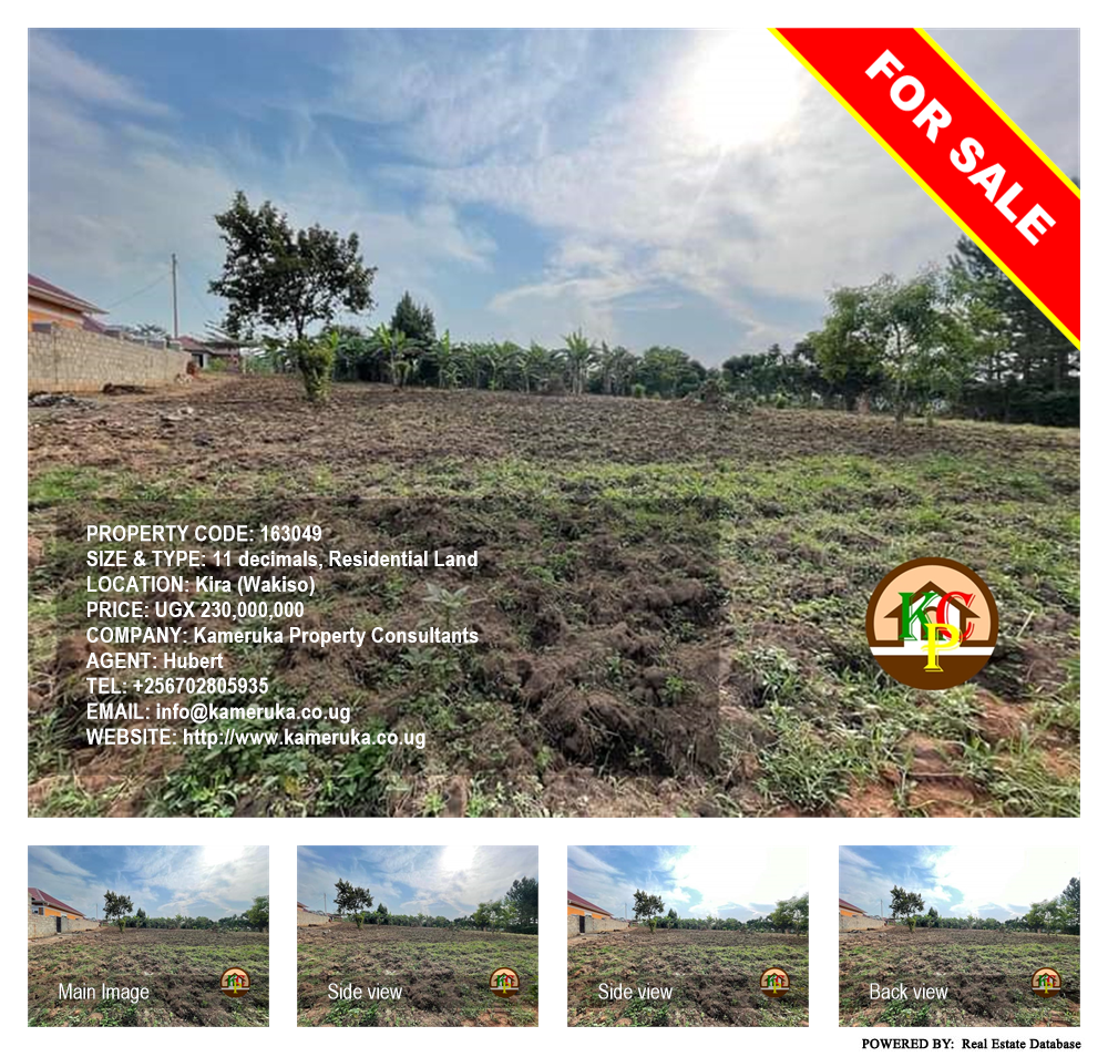 Residential Land  for sale in Kira Wakiso Uganda, code: 163049