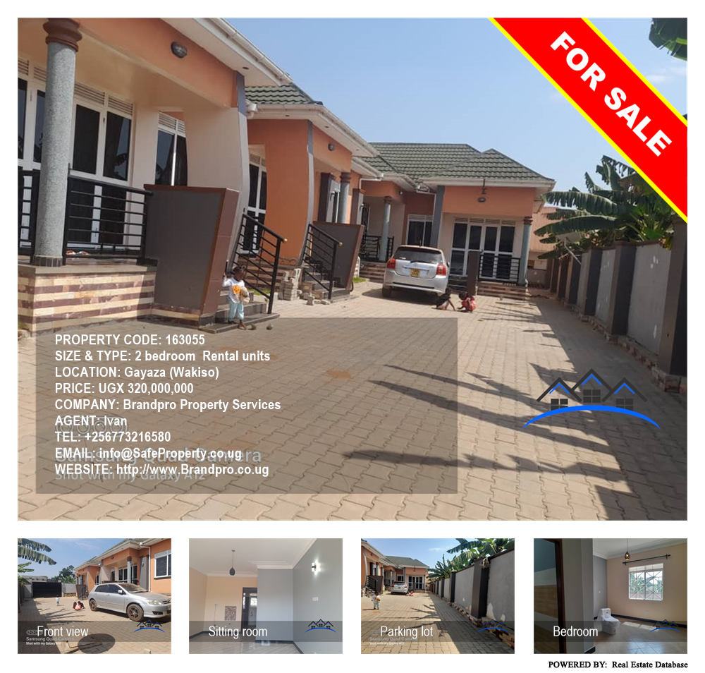 2 bedroom Rental units  for sale in Gayaza Wakiso Uganda, code: 163055