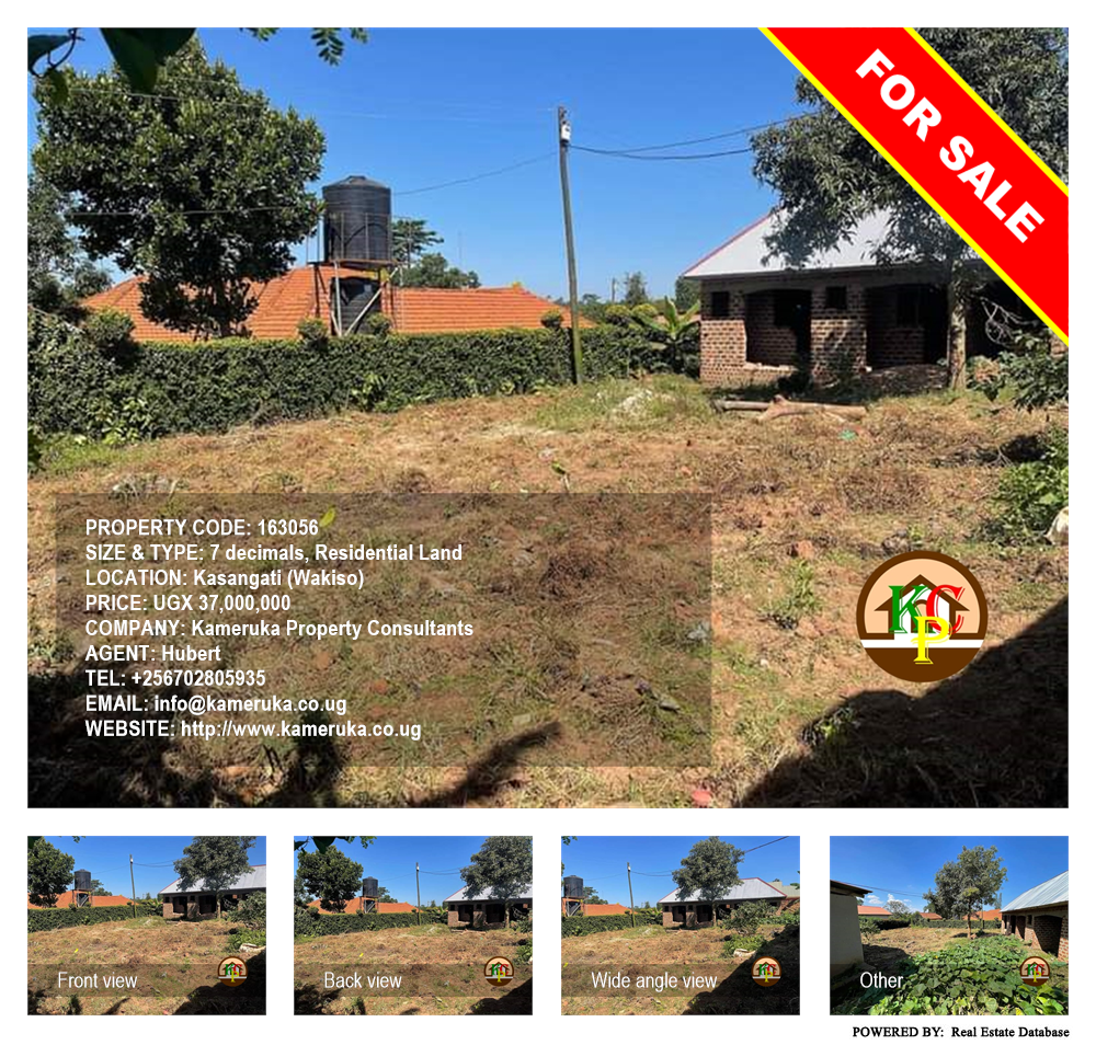 Residential Land  for sale in Kasangati Wakiso Uganda, code: 163056