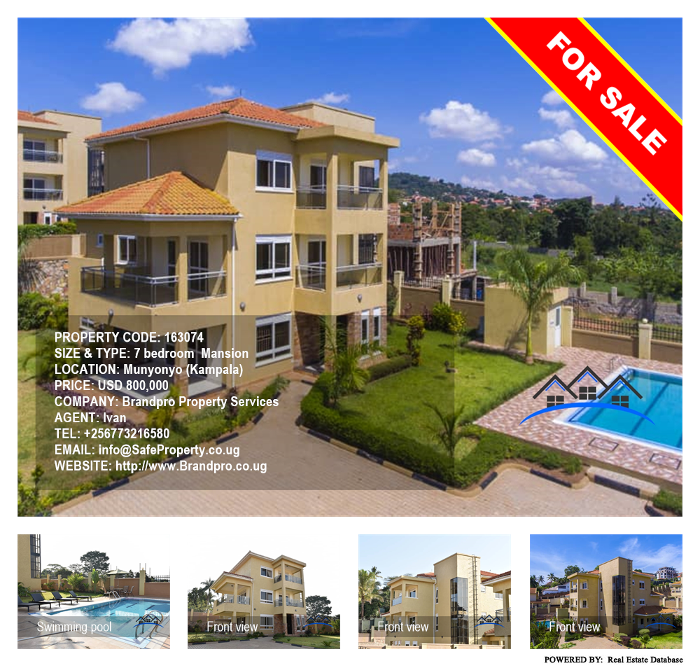 7 bedroom Mansion  for sale in Munyonyo Kampala Uganda, code: 163074