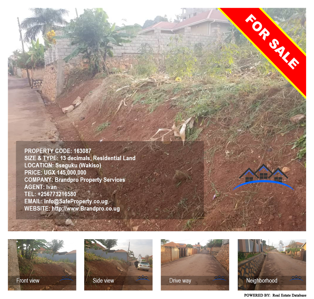 Residential Land  for sale in Seguku Wakiso Uganda, code: 163087