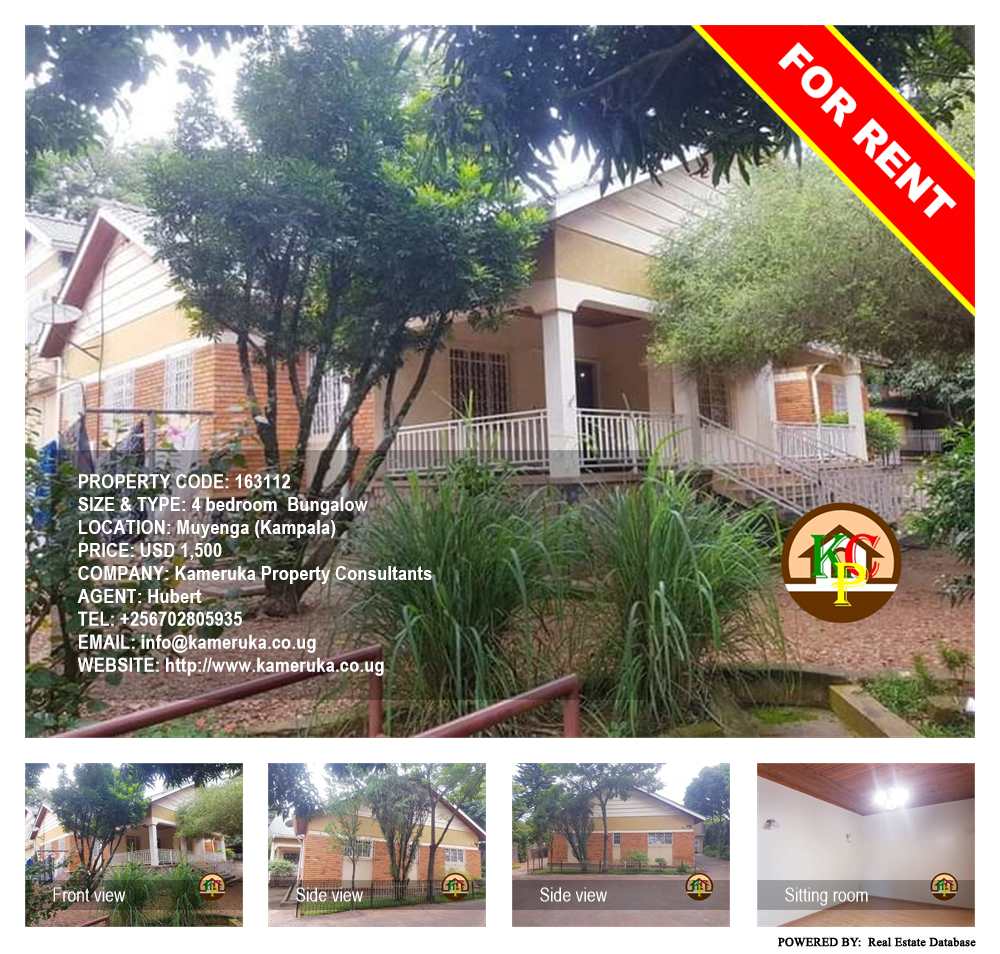 4 bedroom Bungalow  for rent in Muyenga Kampala Uganda, code: 163112