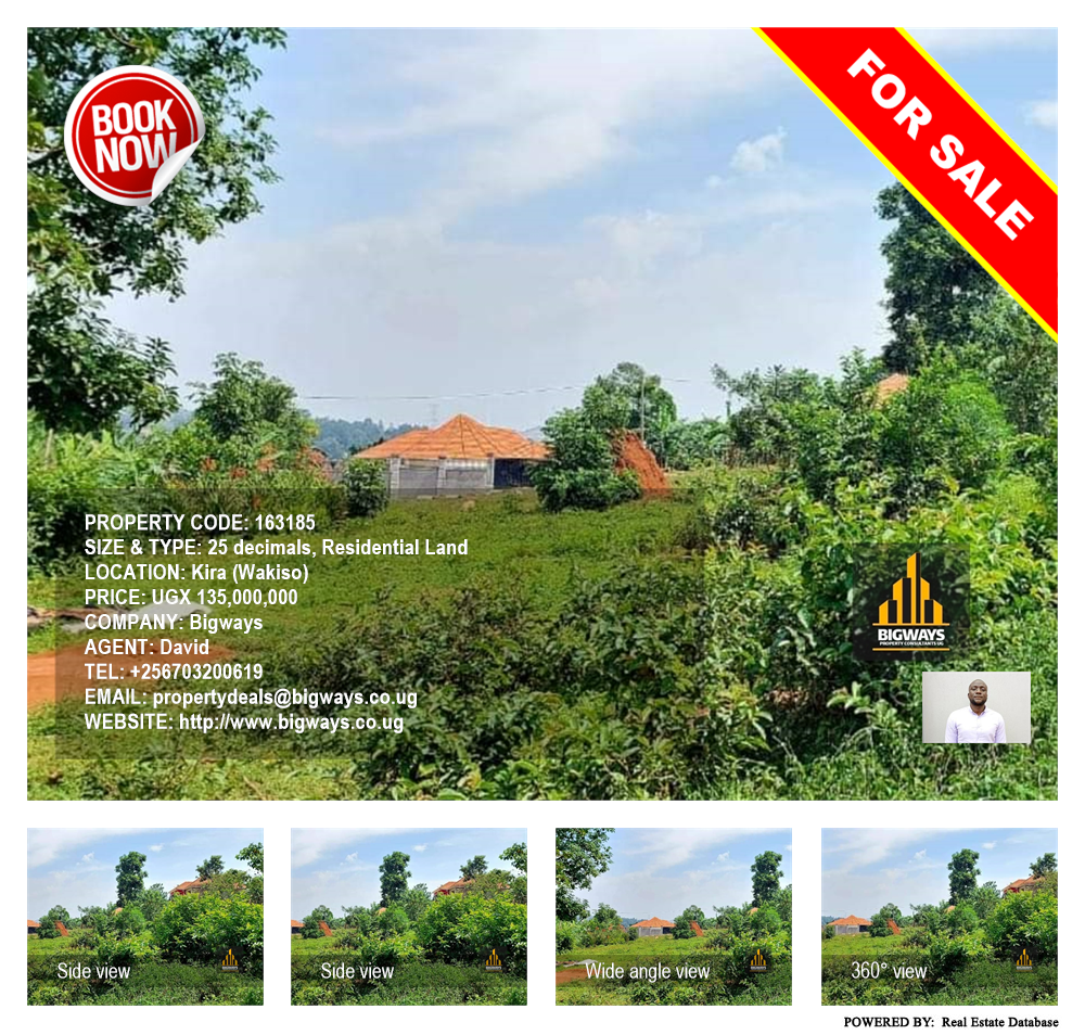 Residential Land  for sale in Kira Wakiso Uganda, code: 163185
