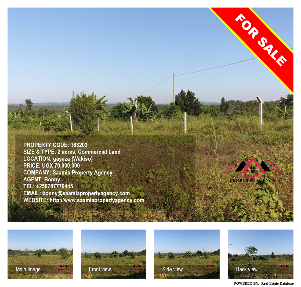 Commercial Land  for sale in Gayaza Wakiso Uganda, code: 163203