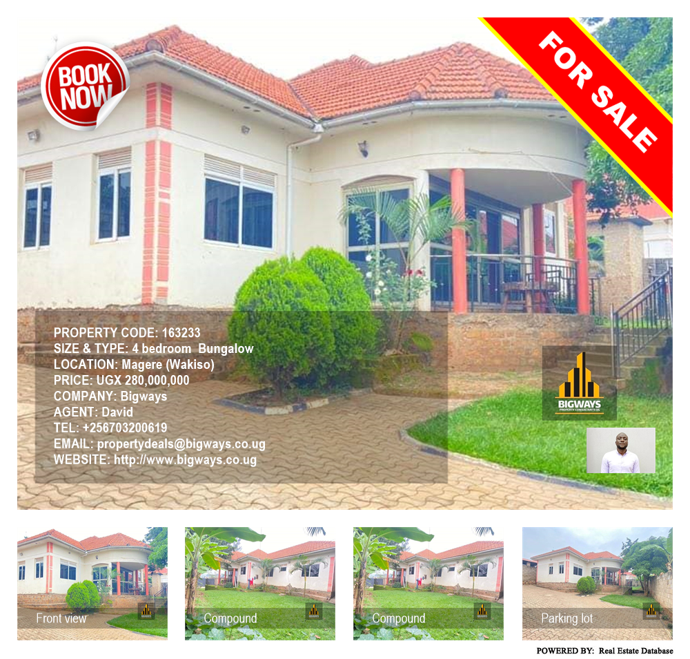 4 bedroom Bungalow  for sale in Magere Wakiso Uganda, code: 163233