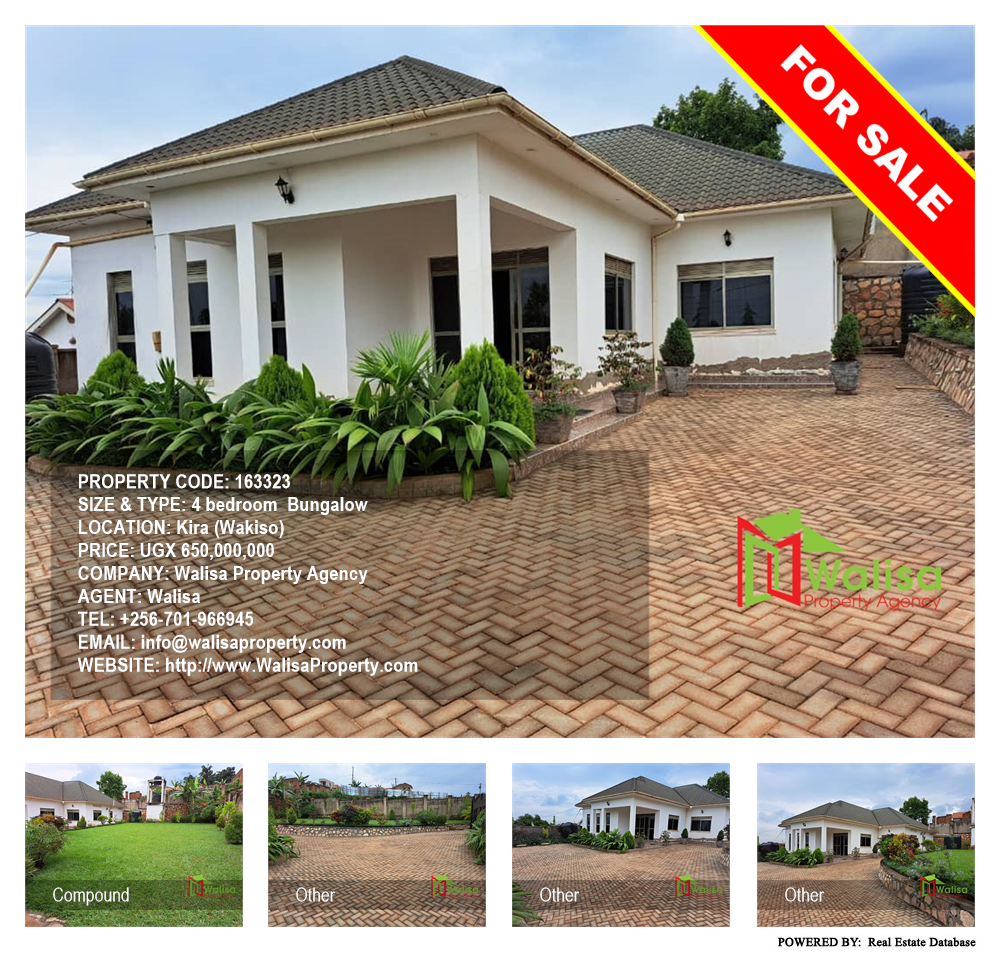 4 bedroom Bungalow  for sale in Kira Wakiso Uganda, code: 163323