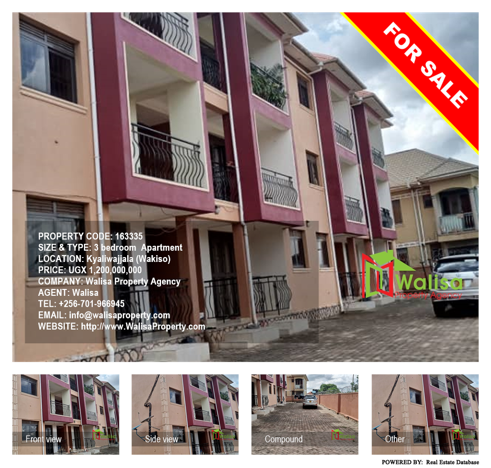 3 bedroom Apartment  for sale in Kyaliwajjala Wakiso Uganda, code: 163335