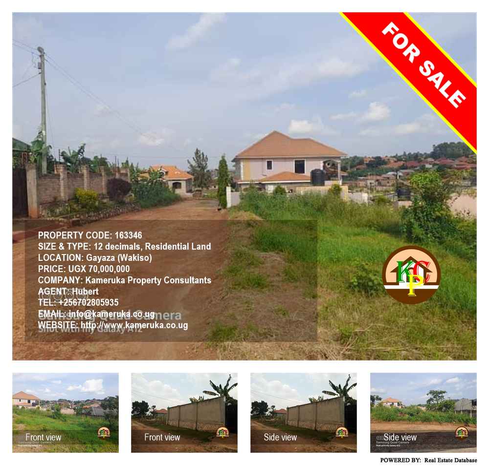 Residential Land  for sale in Gayaza Wakiso Uganda, code: 163346