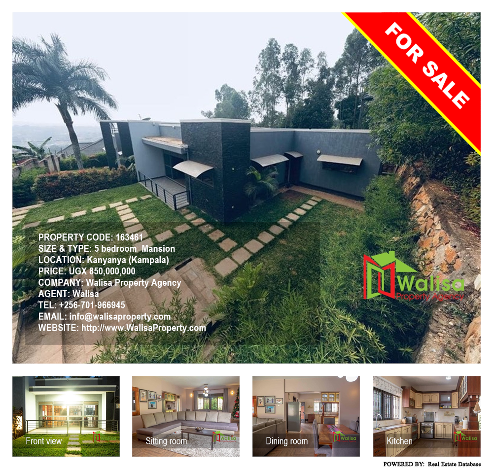 5 bedroom Mansion  for sale in Kanyanya Kampala Uganda, code: 163461