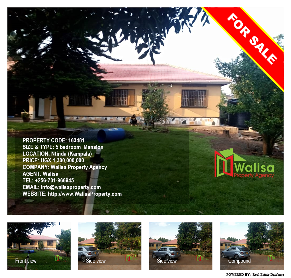 5 bedroom Mansion  for sale in Ntinda Kampala Uganda, code: 163481