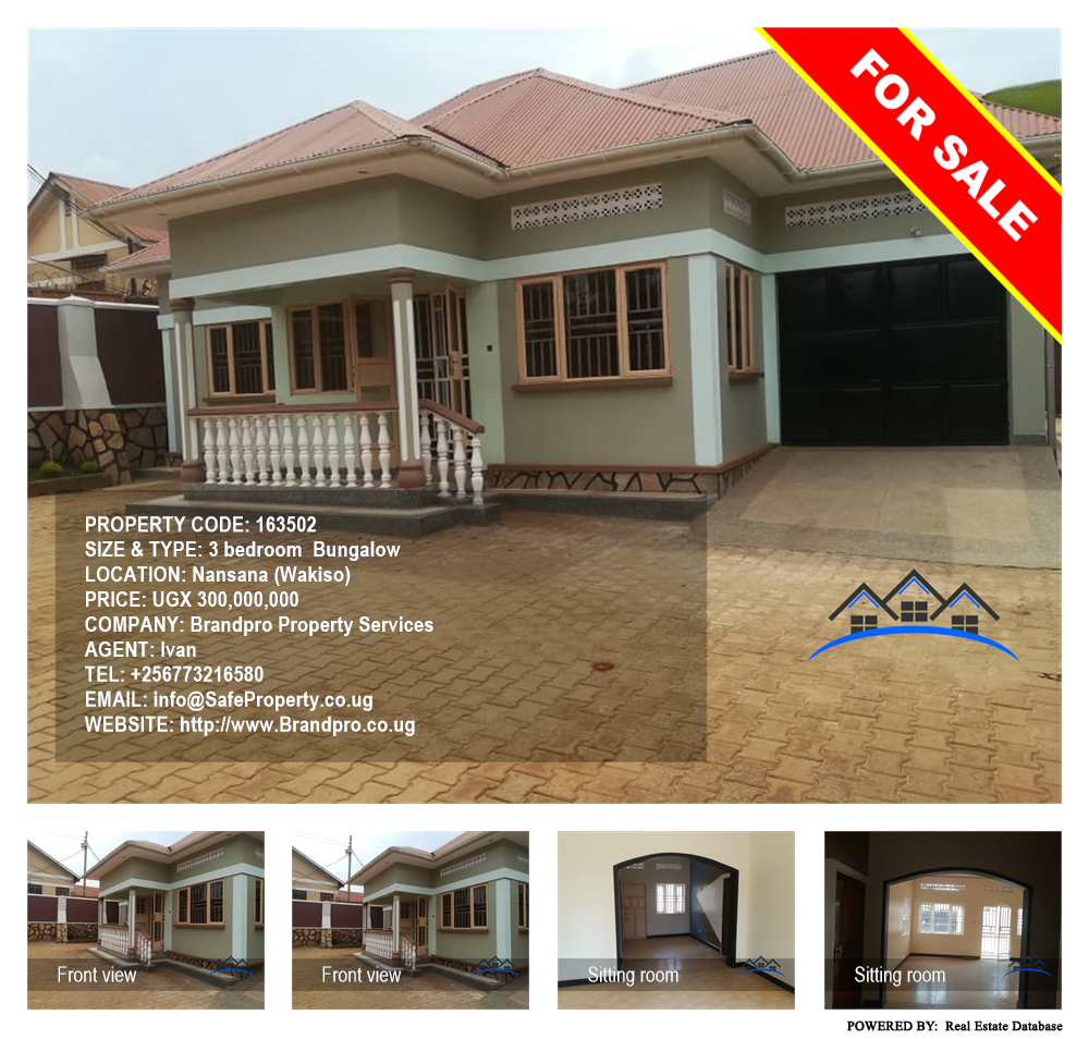 3 bedroom Bungalow  for sale in Nansana Wakiso Uganda, code: 163502