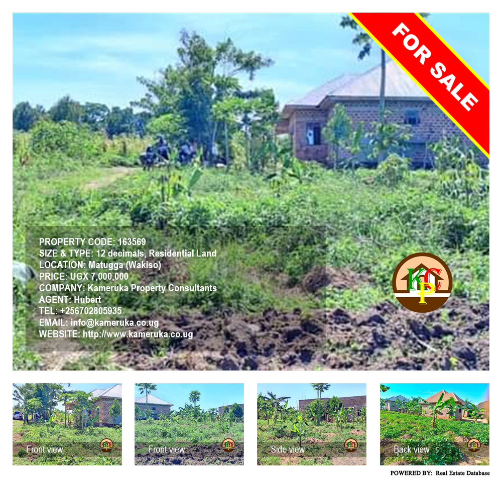 Residential Land  for sale in Matugga Wakiso Uganda, code: 163569