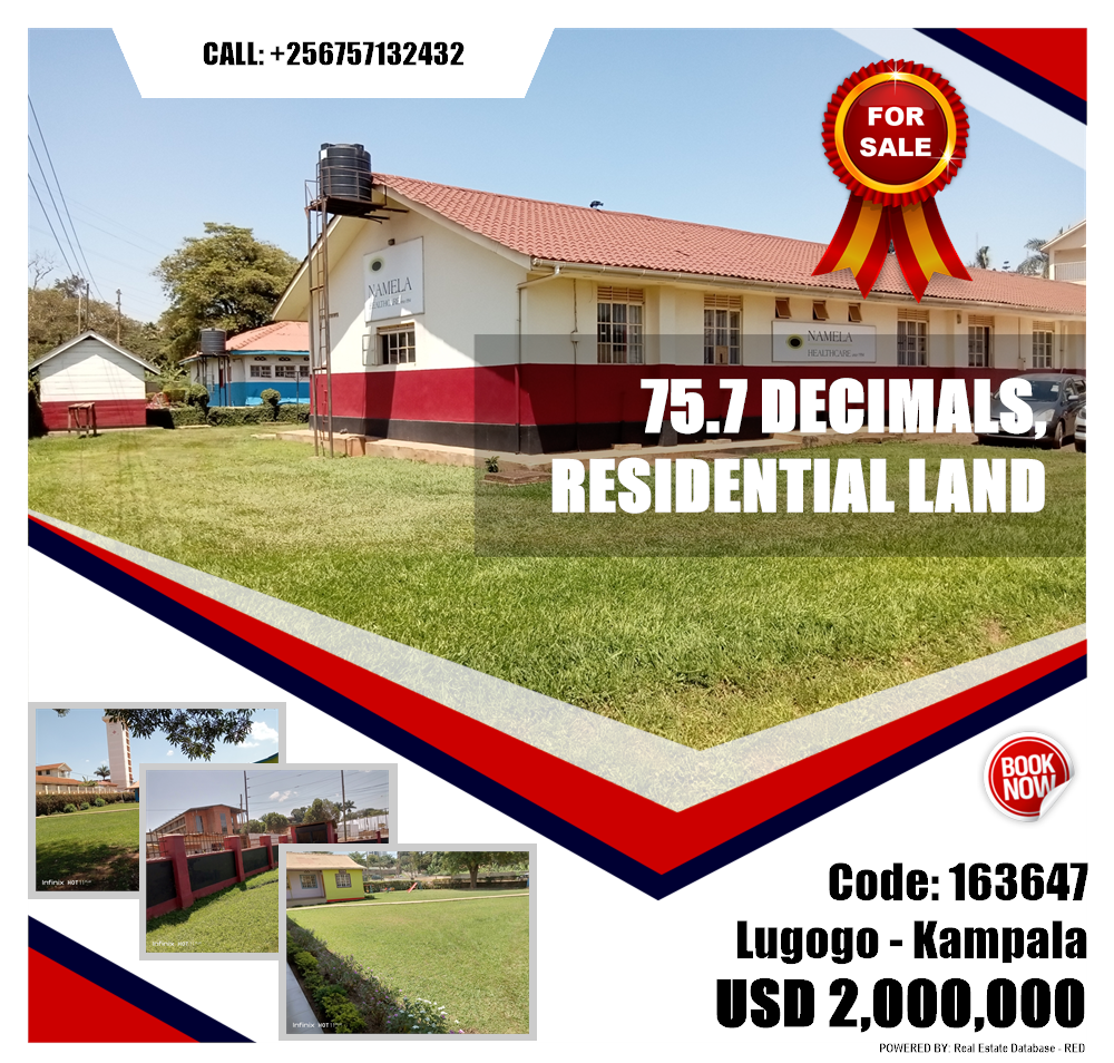 Residential Land  for sale in Lugogo Kampala Uganda, code: 163647