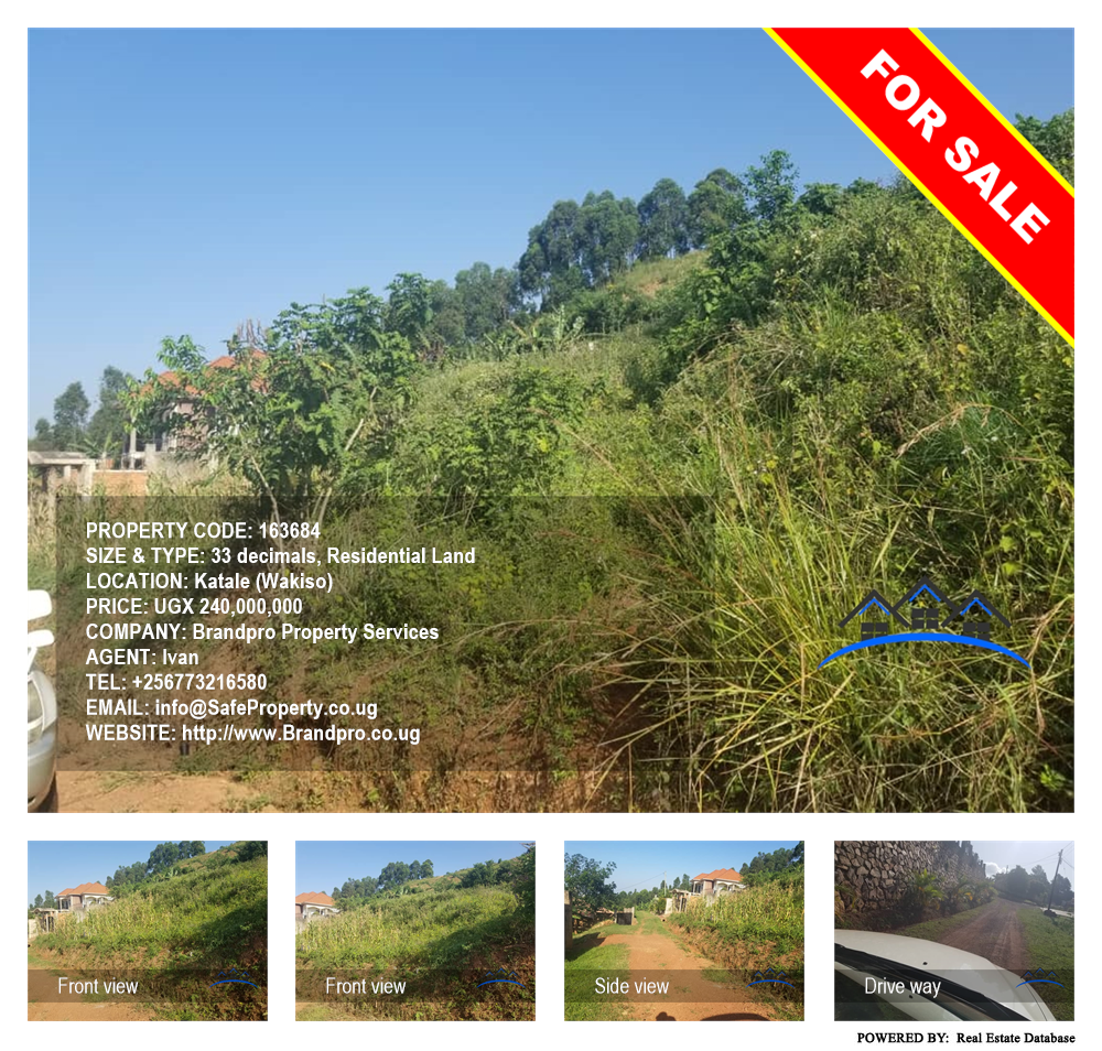 Residential Land  for sale in Katale Wakiso Uganda, code: 163684