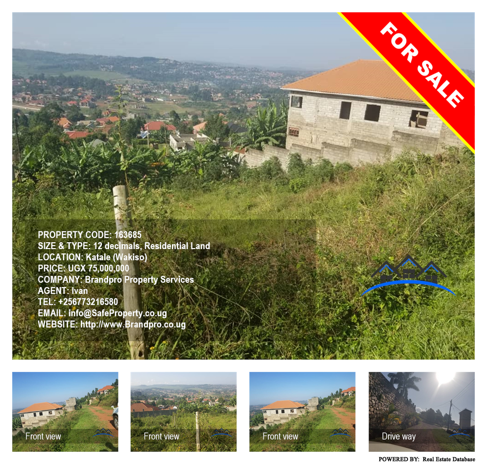 Residential Land  for sale in Katale Wakiso Uganda, code: 163685