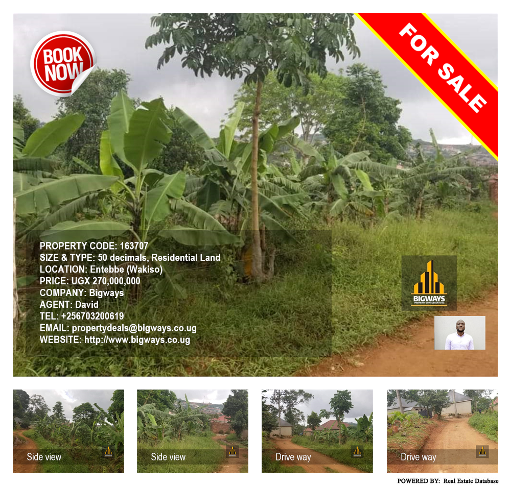 Residential Land  for sale in Entebbe Wakiso Uganda, code: 163707