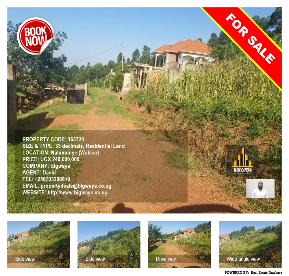 Residential Land  for sale in Nalumunye Wakiso Uganda, code: 163728