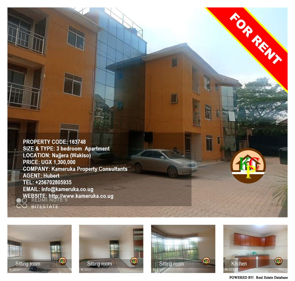 3 bedroom Apartment  for rent in Najjera Wakiso Uganda, code: 163748