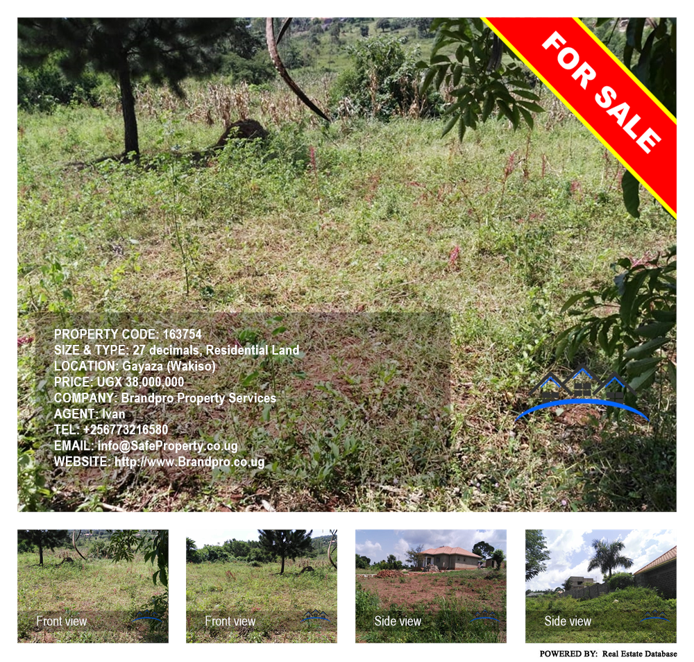 Residential Land  for sale in Gayaza Wakiso Uganda, code: 163754