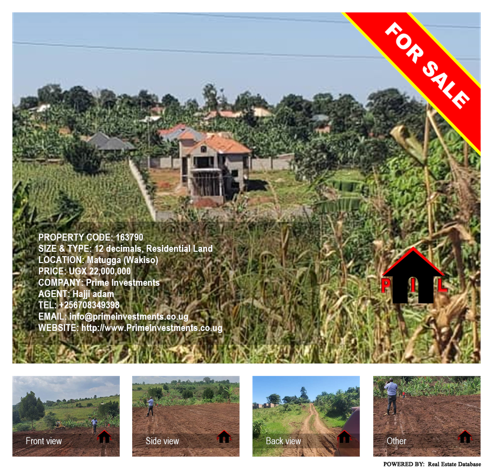 Residential Land  for sale in Matugga Wakiso Uganda, code: 163790