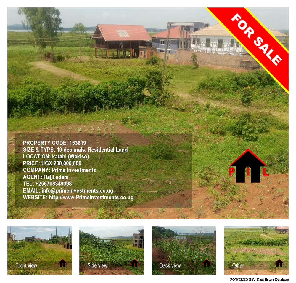 Residential Land  for sale in Katabi Wakiso Uganda, code: 163819