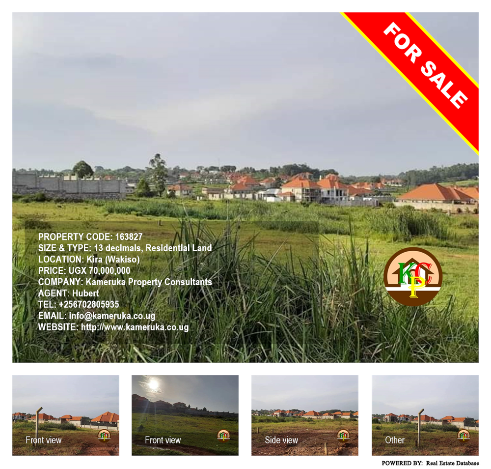 Residential Land  for sale in Kira Wakiso Uganda, code: 163827