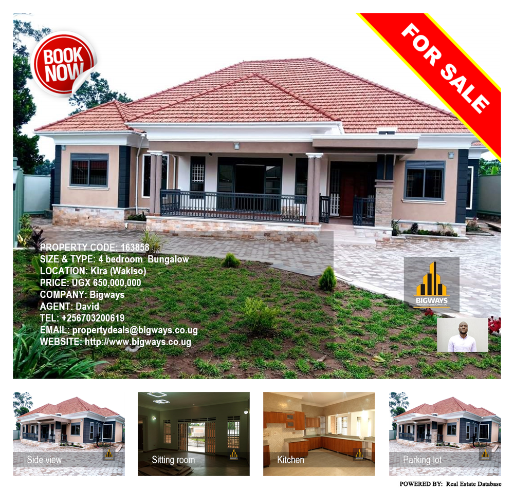 4 bedroom Bungalow  for sale in Kira Wakiso Uganda, code: 163858