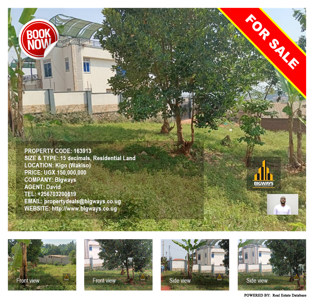 Residential Land  for sale in Kigo Wakiso Uganda, code: 163913